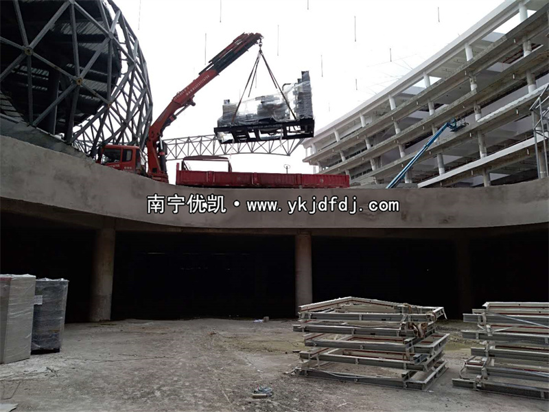 2022年6月15日，900KW上柴發(fā)電機組帶ATS柜通過驗收交付某產(chǎn)業(yè)園