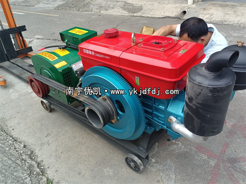 2023年4月24日，24KW單缸柴油發(fā)電機(jī)組試機(jī)發(fā)貨河北