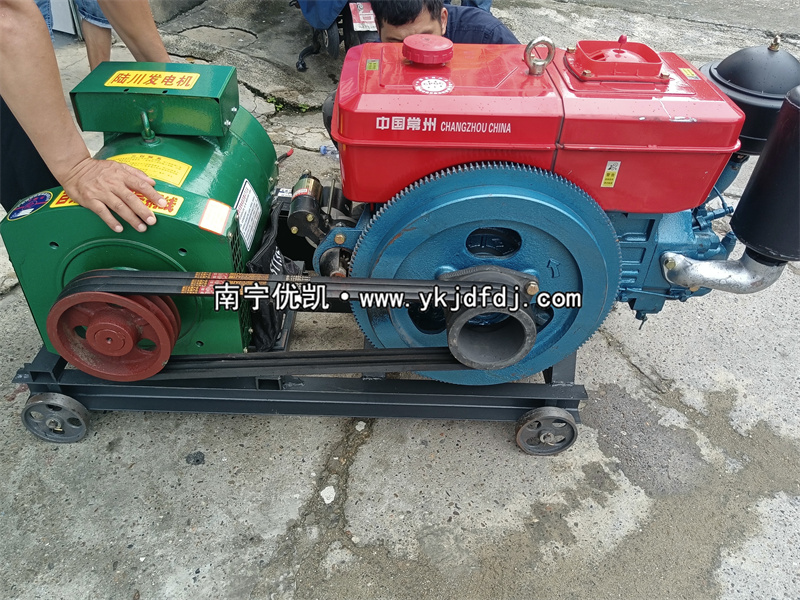 2023年6月23日，20kw單缸柴油發(fā)電機組試機發(fā)貨