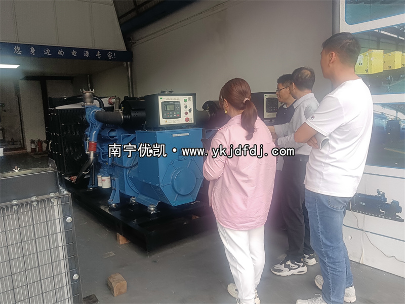 2024年3月18日，越南客戶(hù)到南寧店鋪學(xué)習(xí)柴油發(fā)電機(jī)組使用及相關(guān)知識(shí)
