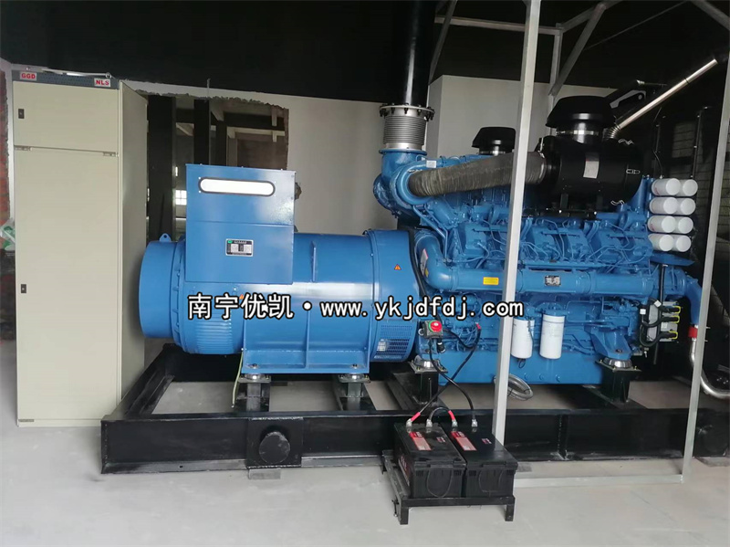 2023年6月27日，來賓項目1250kw玉柴發(fā)電機組安裝完成并試機調試